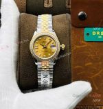 Swiss Replica Rolex Datejust 28mm Gold Diamond Watch with IX diamonds